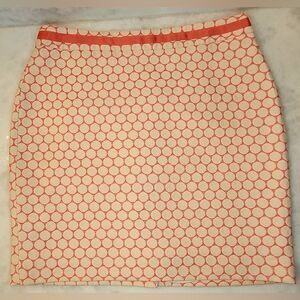 Boden Pink Ribbon-trim Skirt With White Polka Dots - Size 10